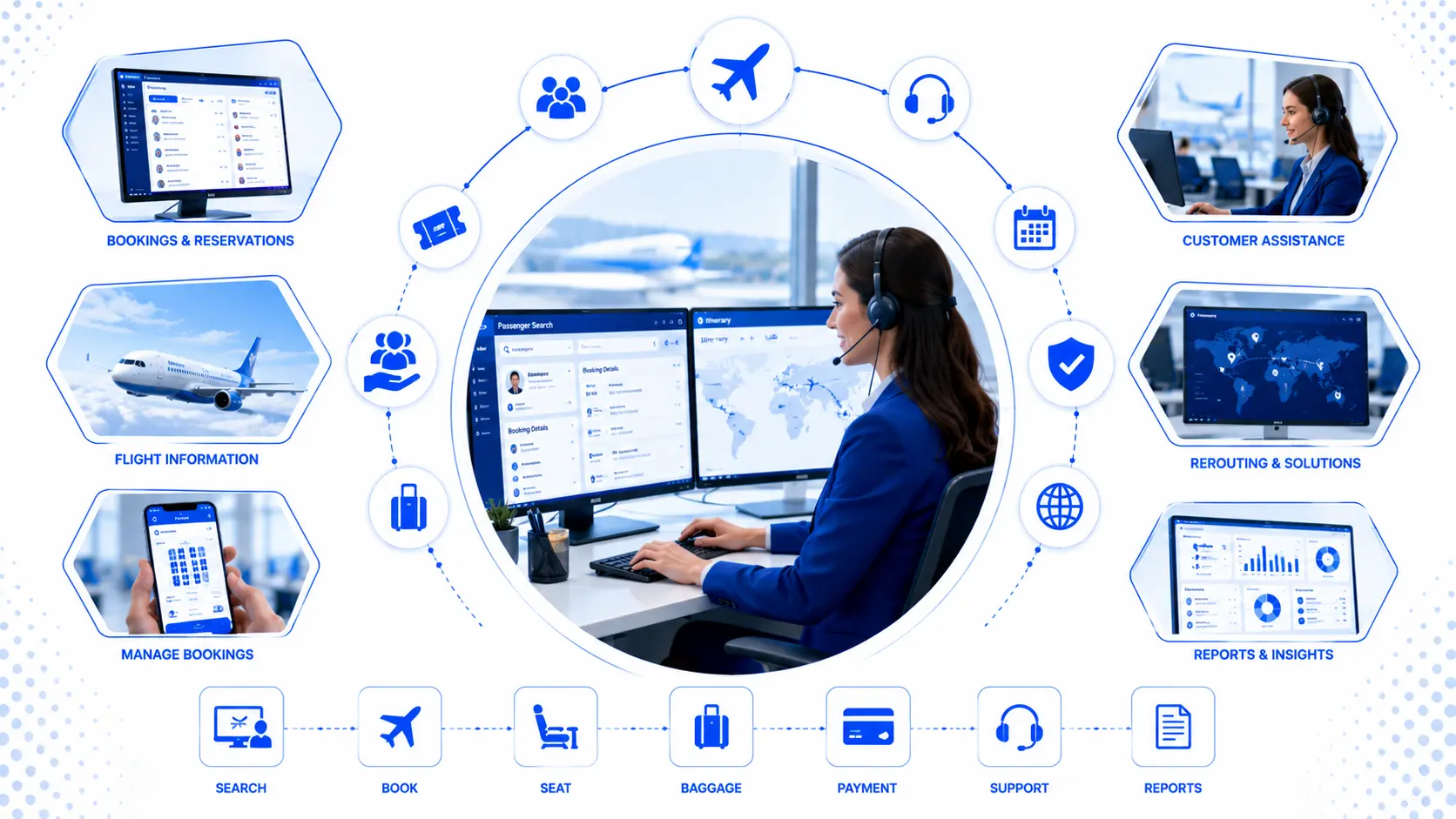 Airline agent assistant AI — capability overview